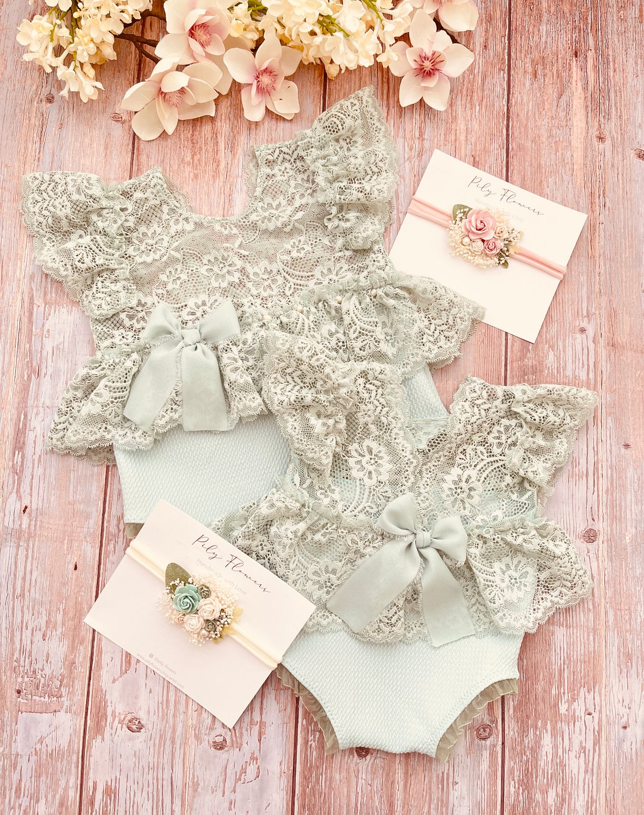 Aqualina Romper | Pily Flowers